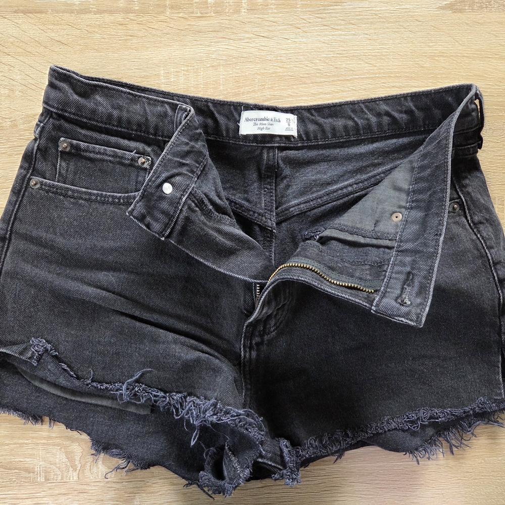 Abercrombie & Fitch Black Jean Shorts